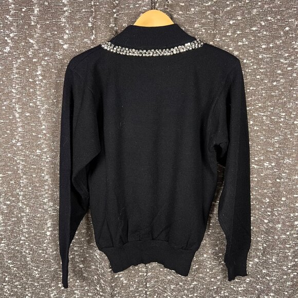 Regency Collection for Joyce Sequin Beaded Party Sweater‎ Womens Small VTG 80s - Picture 5 of 5